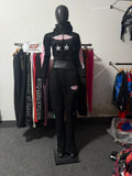 Pink & black 2 piece sweatsuit